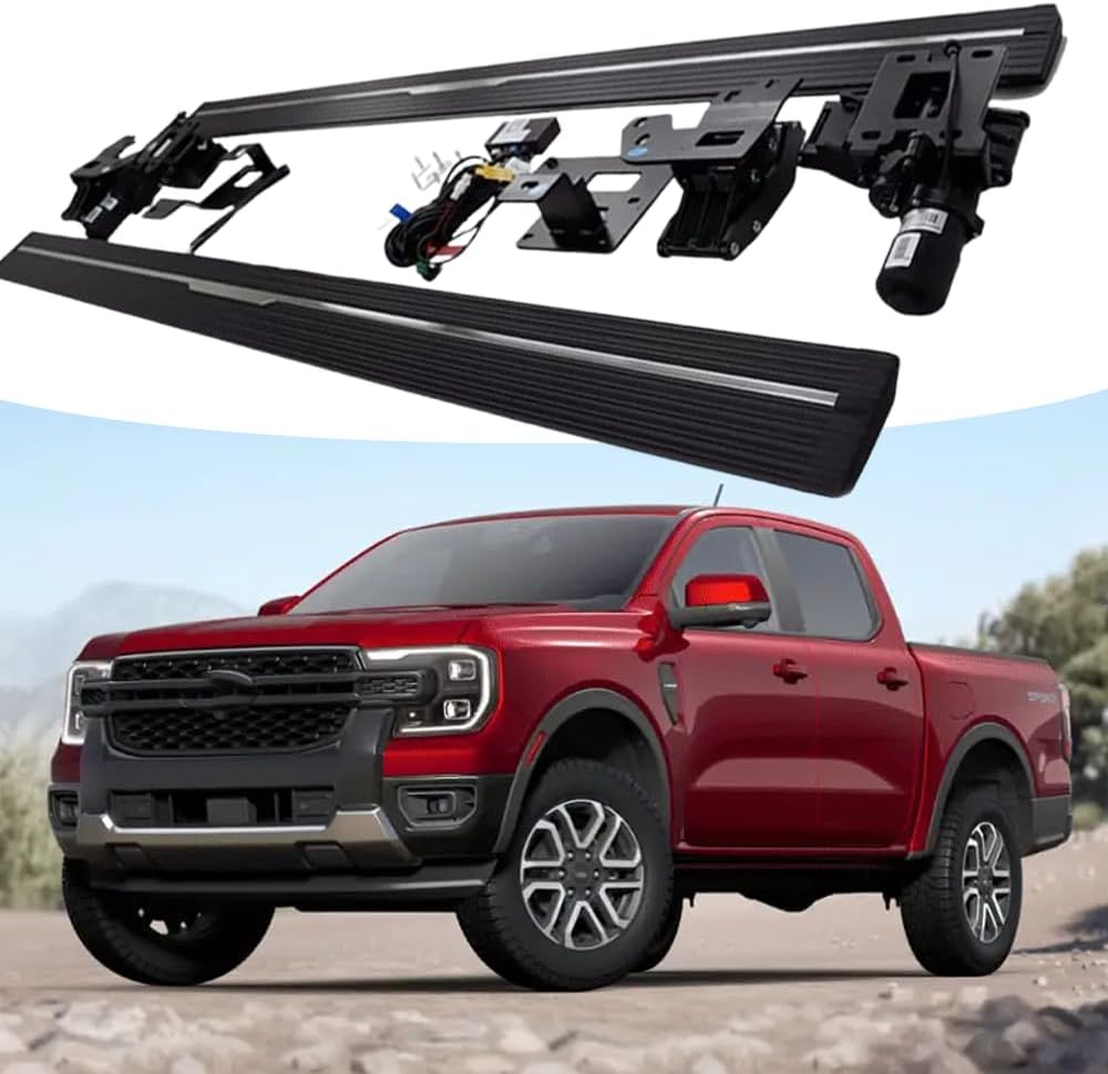 2PCS Deployable Power Running Board Side Steps Fit for Ford Ranger 2023-2025 Electric Running Boards Side Steps