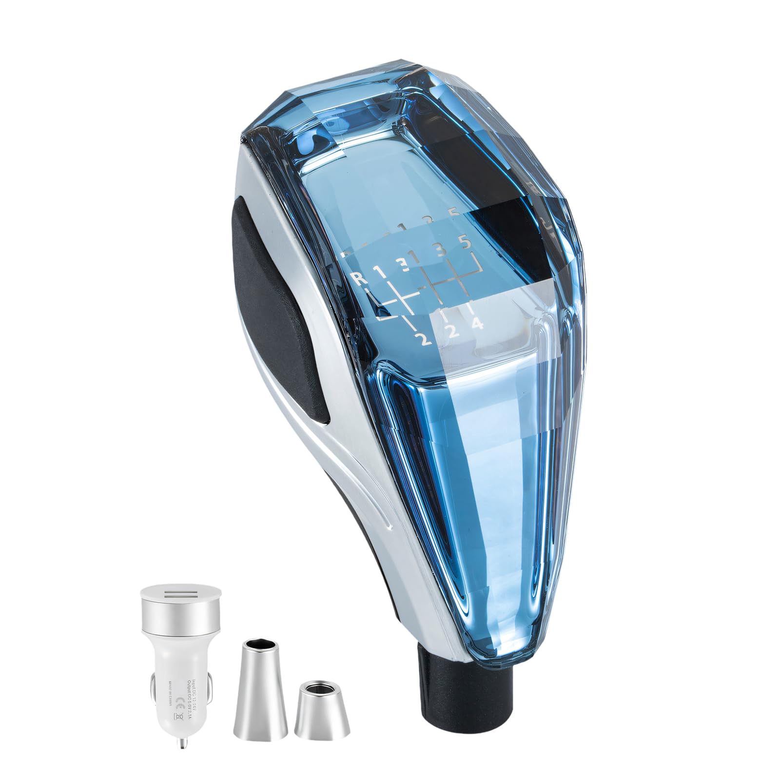 Henygen R135 24 Multiple Color Shifter Knob With Bright Led Lights For Unique Driving Atmospheres Enhancement Replacement Shifter Knob Led Illuminated With Multiple Color Option For Enhances Car Interior Ambiences