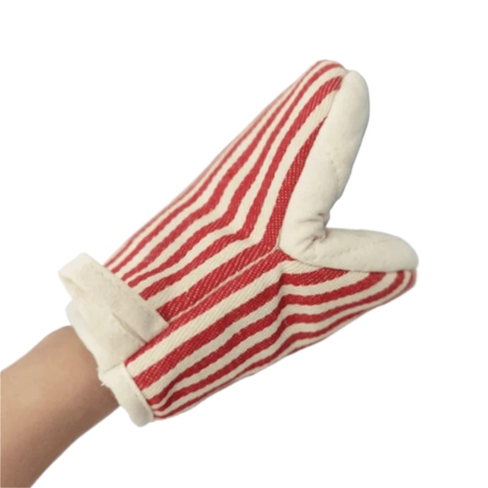 1Pair Heat-insulating Gloves Potholder Kitchen Anti-scald Microwave High Temperature Resistant Baking Oven For Cooking & Baking(Red)