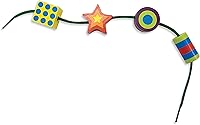 Vista 8 de Melissa & Doug Deluxe Wooden Lacing Beads - Educational Activity with 27 Beads and 2 Laces