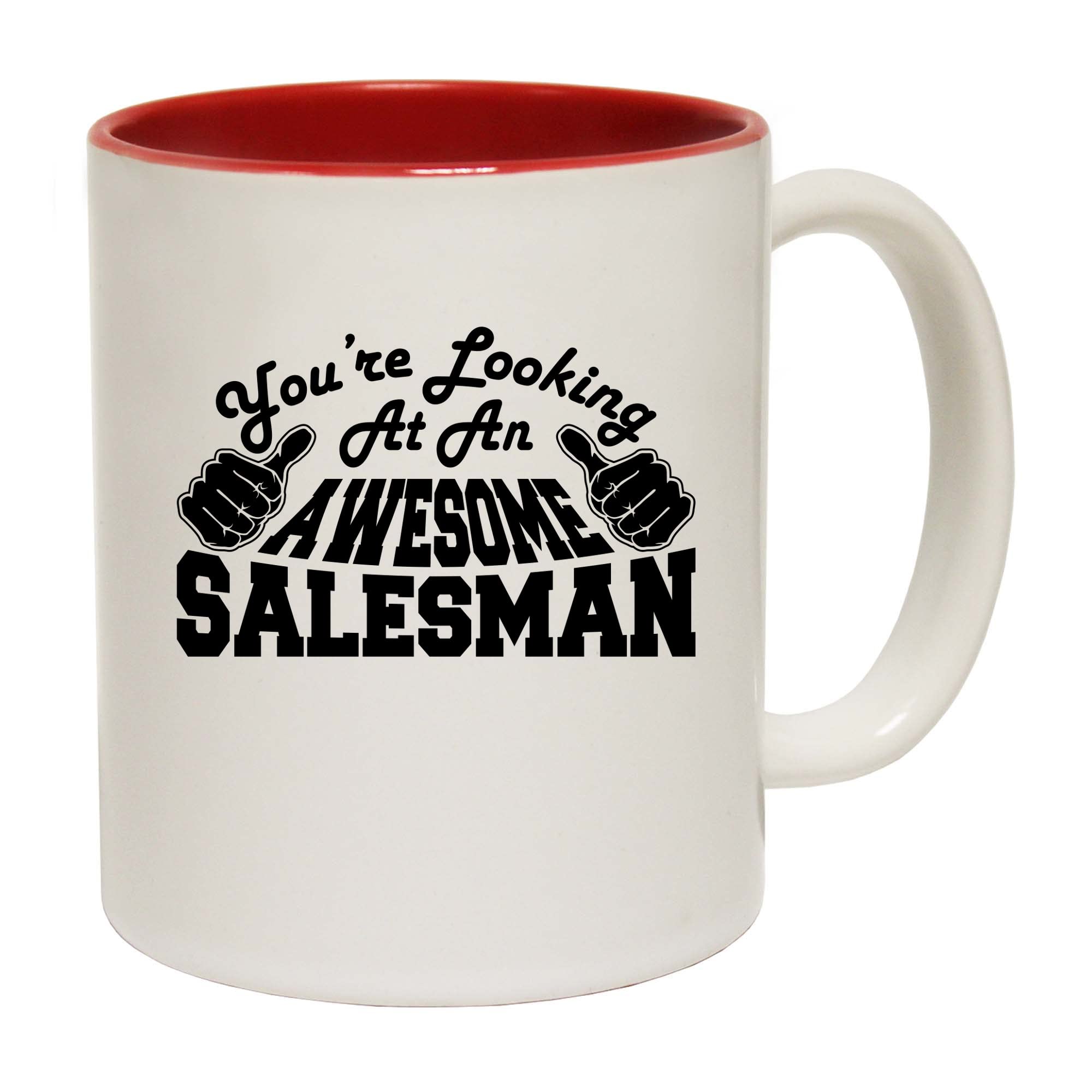 APSRA Youre Looking at an Awesome Salesman Gift Boxed Funny Mugs Novelty Coffee Mug