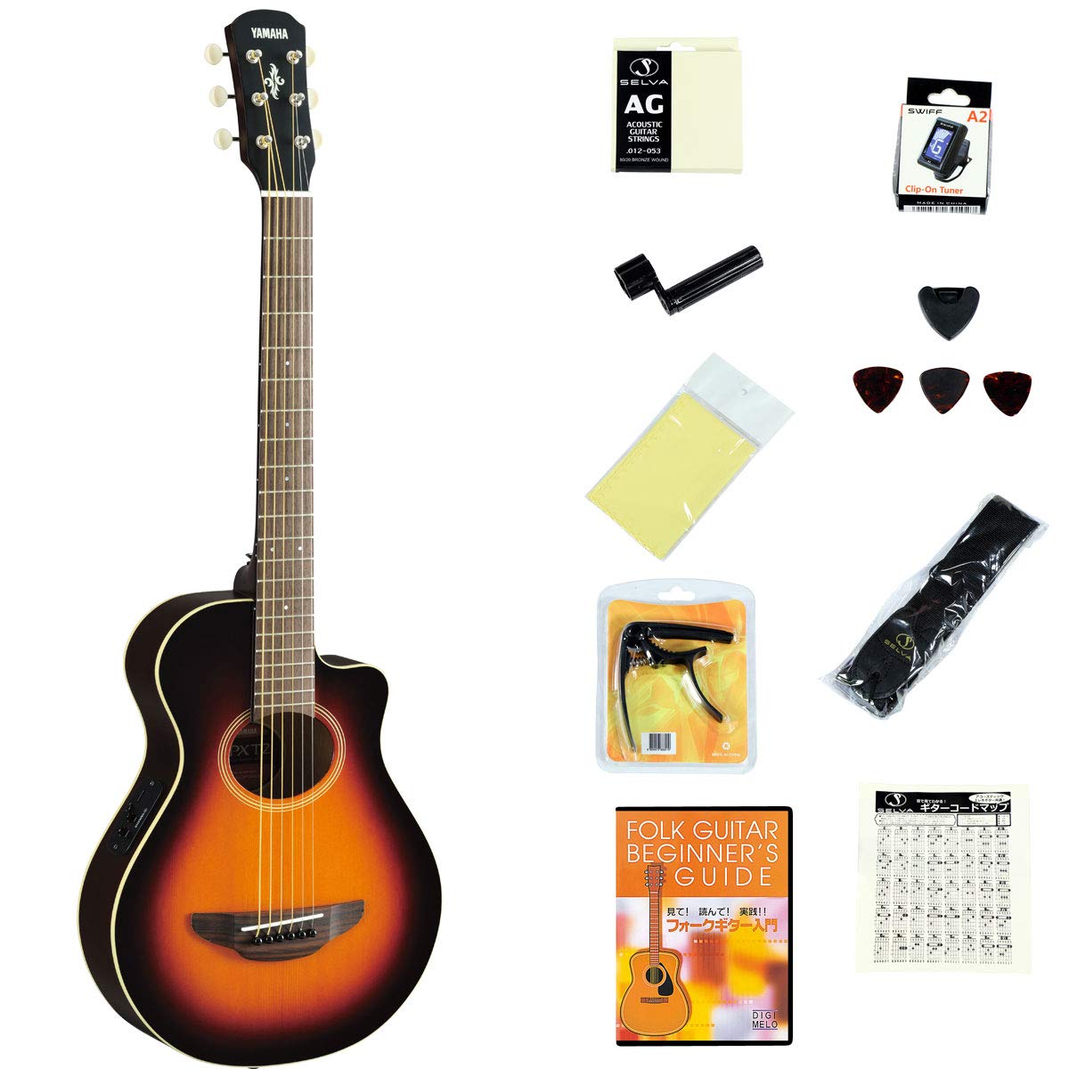 Amazon | YAMAHA / APXT2 Old Violin Sunburst 【入門シンプルセット 