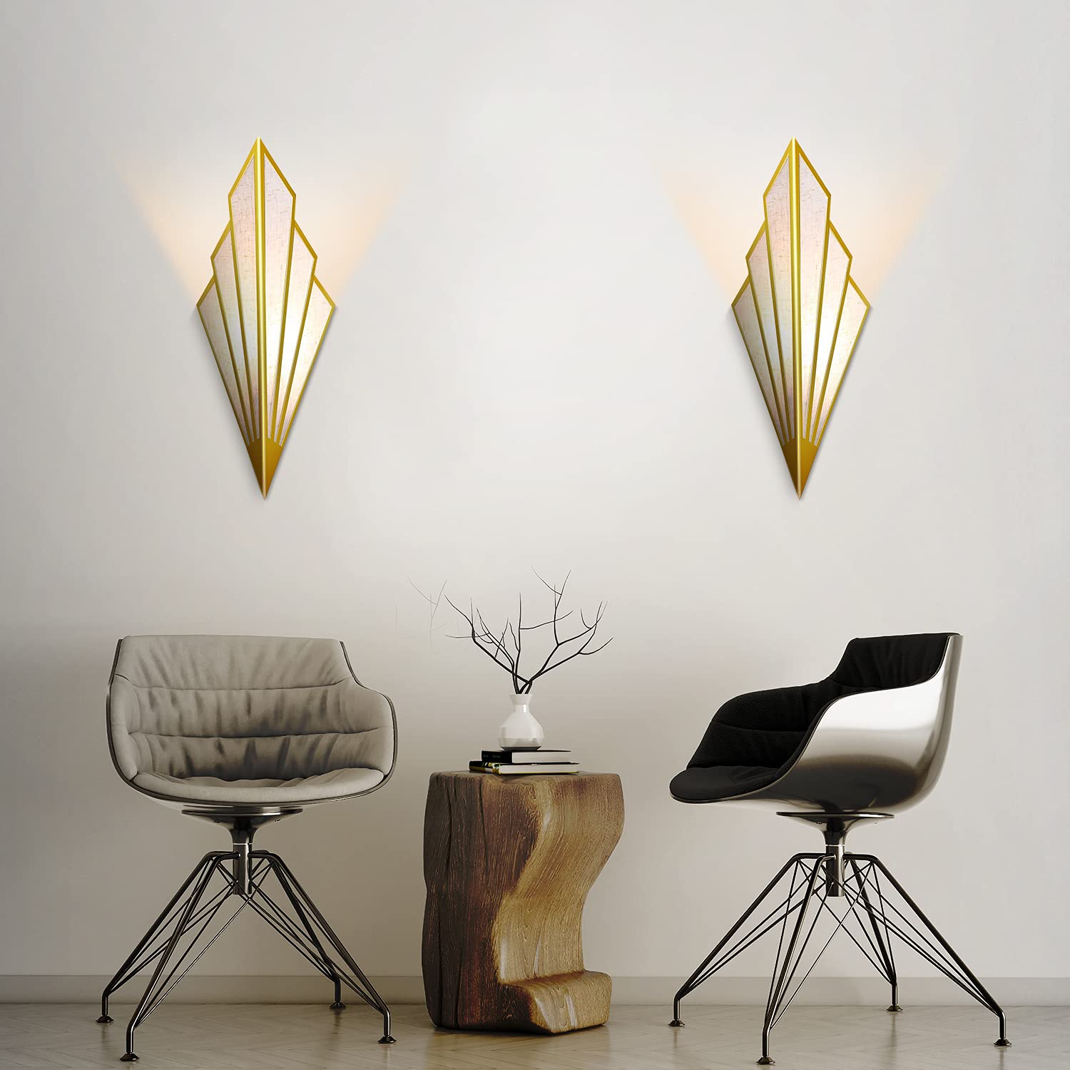 Lampada da parete moderna, minimalista E14, supporto Art Deco (lampadina non inclusa)