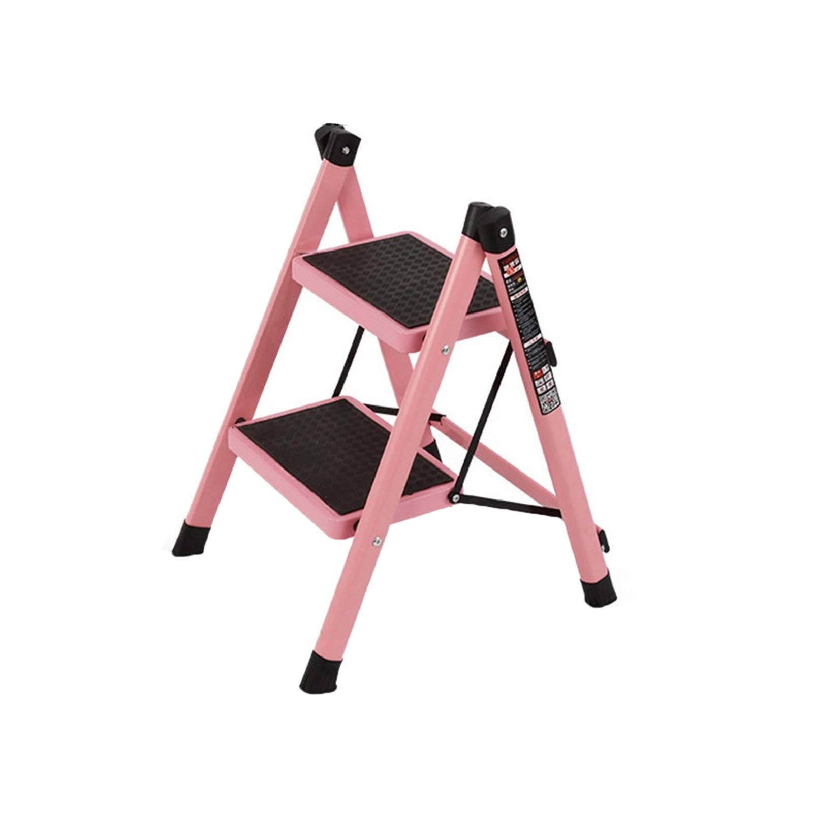 Cxvhsertwr Pink Ladders For Home, Step Stool Home Folding(Pink)