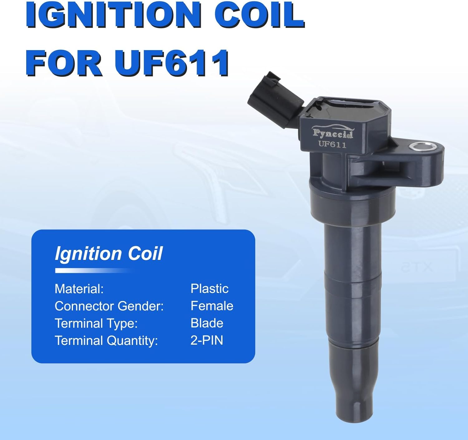 UF611 High-Performance Ignition Coils Set of 4 for 2011-2016 Hyundai Sonata/Santa Fe Sport/Tucson/Genesis/Equus & Kia Optima/Sorento/Sportage 2.4L L4