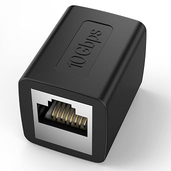 BIFALE RJ45 Coupler - Female to Female, High Speed 10Gbps Ethernet Extender - 328 FT Long Distance for Cat 8, 7, 6, 5 Cables