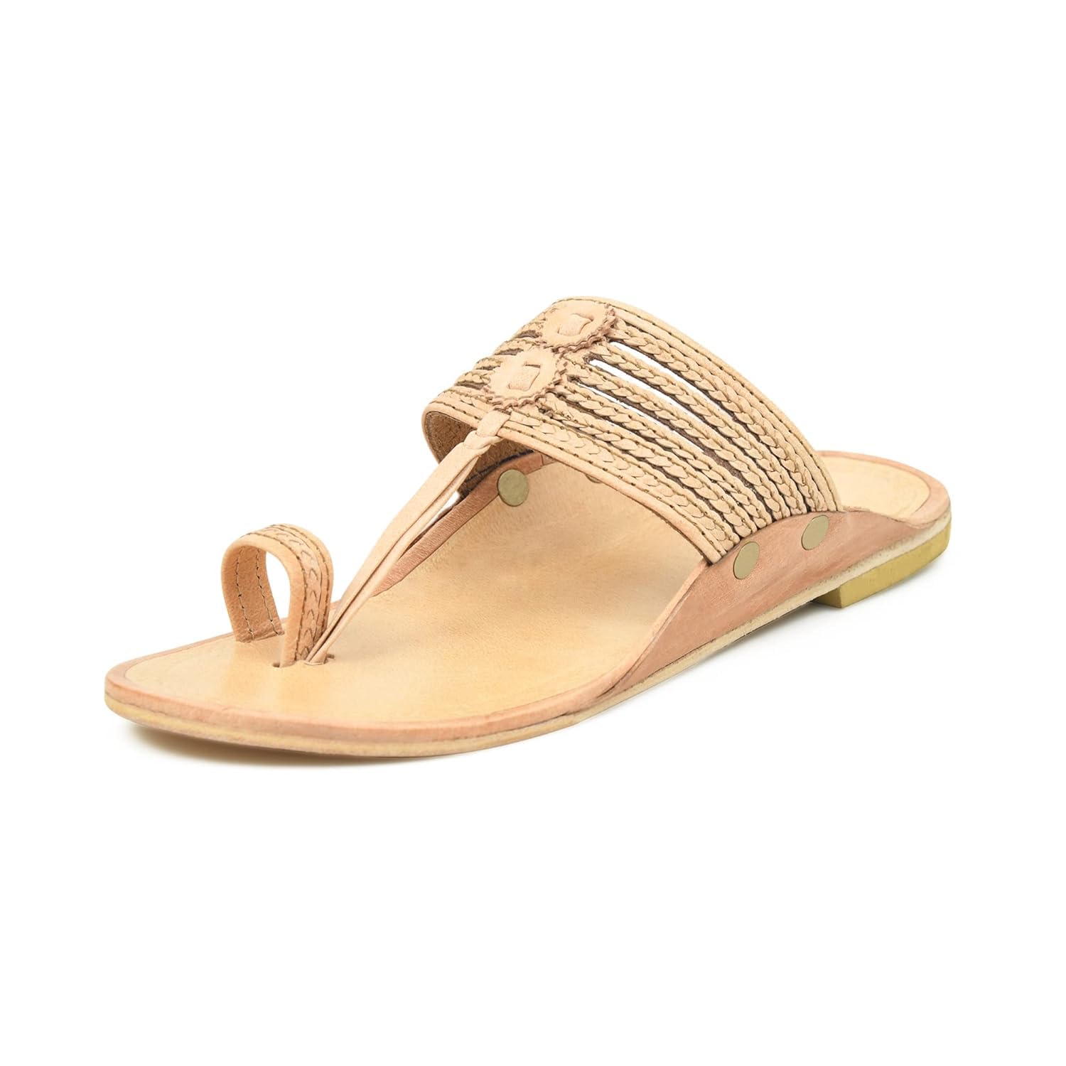 Comfertkart Leather Kolhapuri Chappals for Men | Stylish & Comfortable Handmade Leather Slipper, Kolhapuris Chappal for Mens (Cream, 6) (B0CM3PMR5Q) Amazon Price History, Amazon Price Tracker