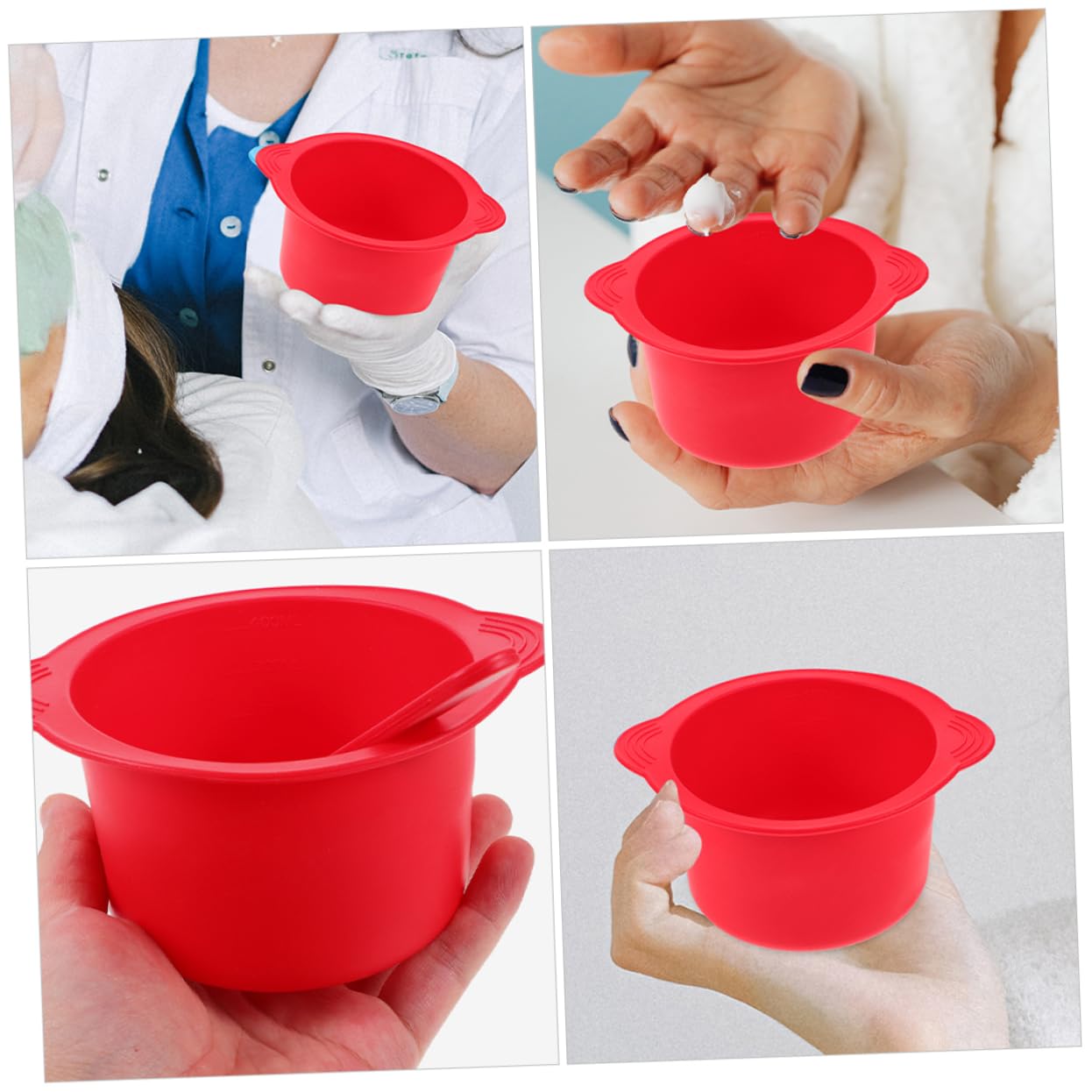 Wax Melting Bowl Set Silicone Wax Warmer Liner Bowl Replacement for Salon Home Use