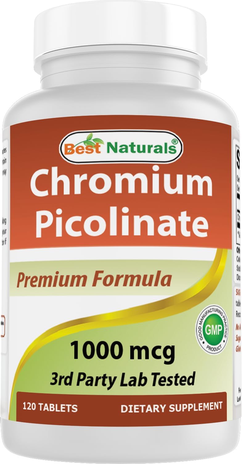 Best Naturals Chromium 1000 mcg 120 Tablets
