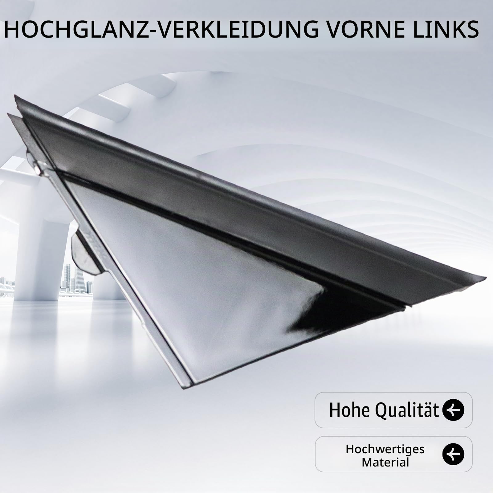 Hochglanzleiste vorne Links Dekorative Paneele 735455792 für F1at 500 2007- Abarth 2012- Zierleistenabdeckung