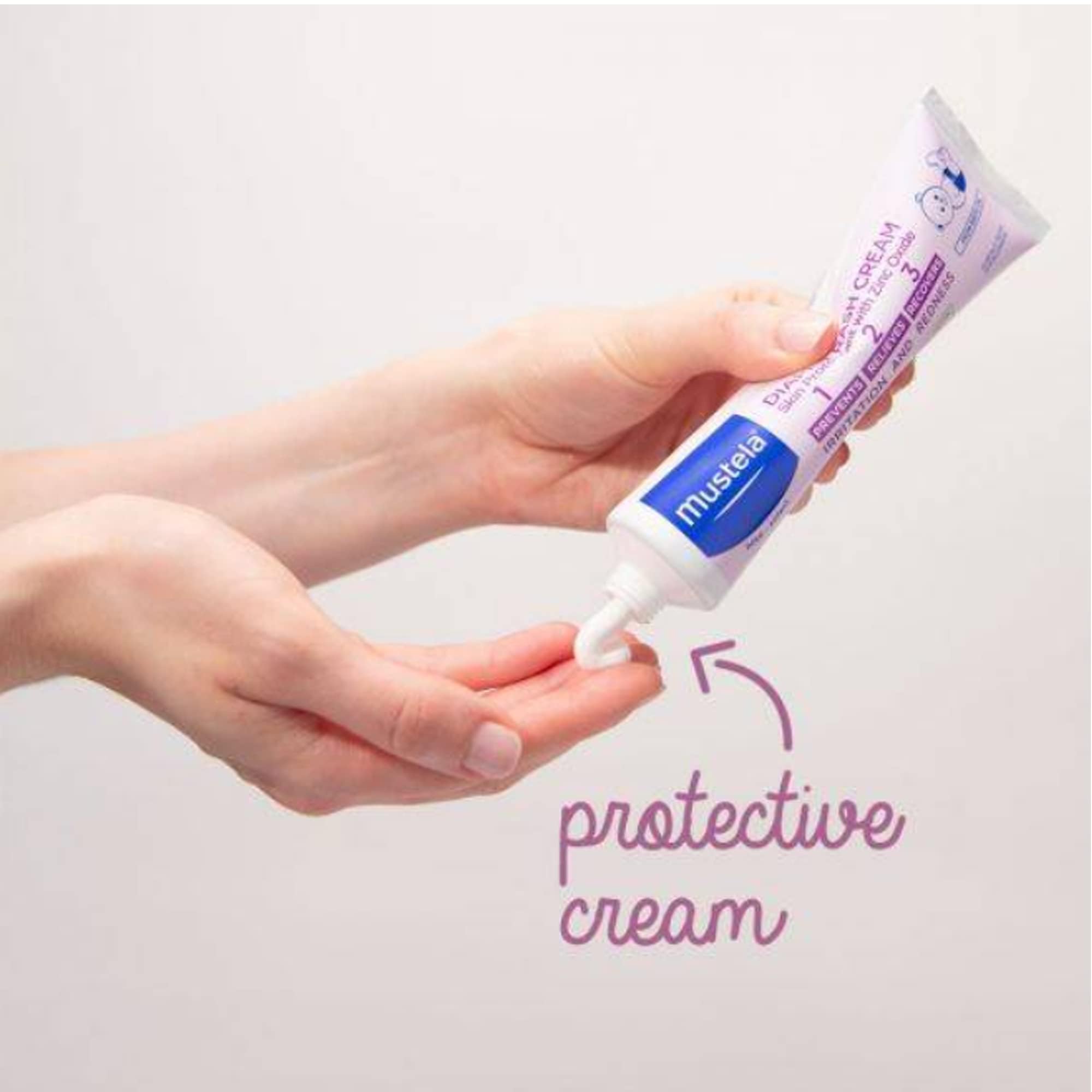 Mustela Baby 123 Vitamin Barrier Cream (Diaper Rash Cream) 100ml - Buy 3 Get 1 Free - Musti Delicate Fragrance 50ml (350ml) 2