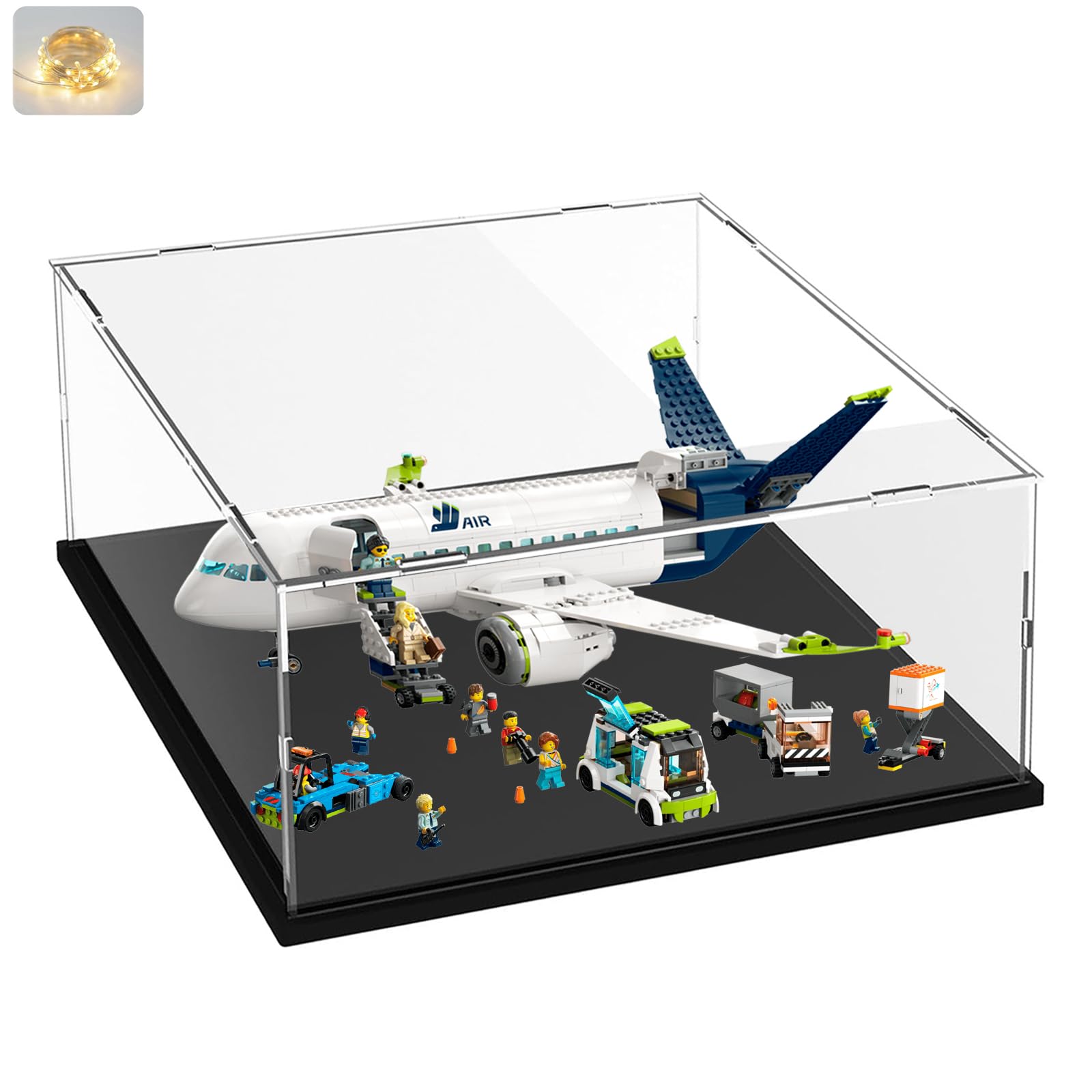 Acrylic Display Case 3 mm Large for LEGO 60367 Passenger Plane Chess — image 1