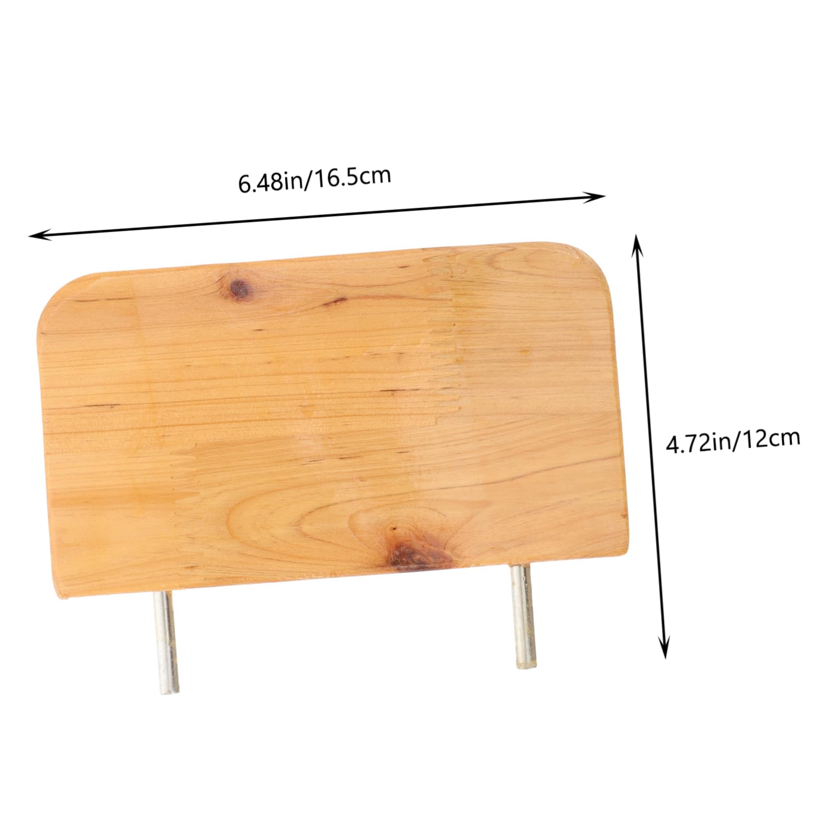 TOPPERFUN Wooden Pillow for Bathtub Detachable Head Rest Support Sturdy Wooden Head Pillow for Shower Lightweight Portable