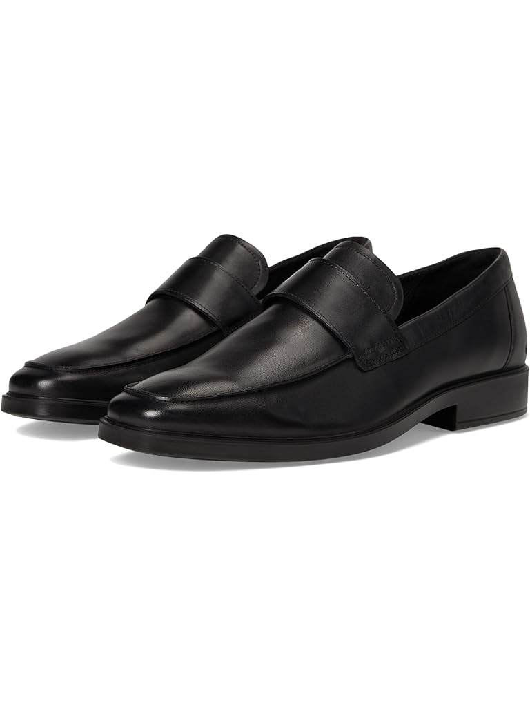 Black ECCO Milan Venitian Penny Loafers