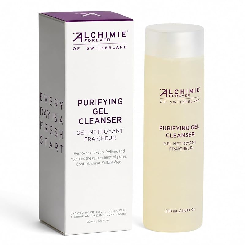Alchimie Forever Gel de Limpeza Facial Purificante com papaia e grapefruit, sem sulfatos, 195 g