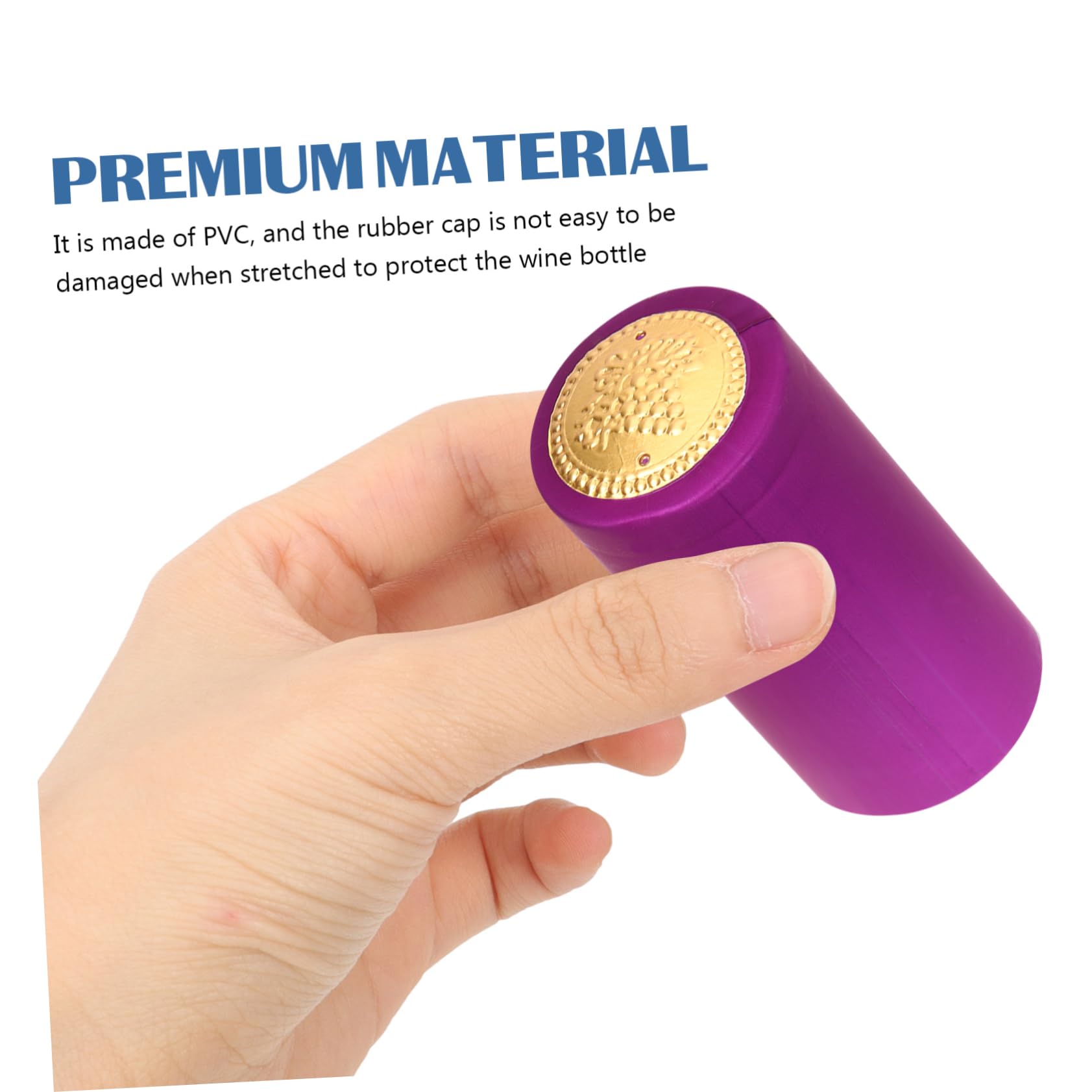 STOBAZA Bottle Seal Wine Bottle Vacuum Stopper 200pcs Heat Shrink Caps for Wine Shops