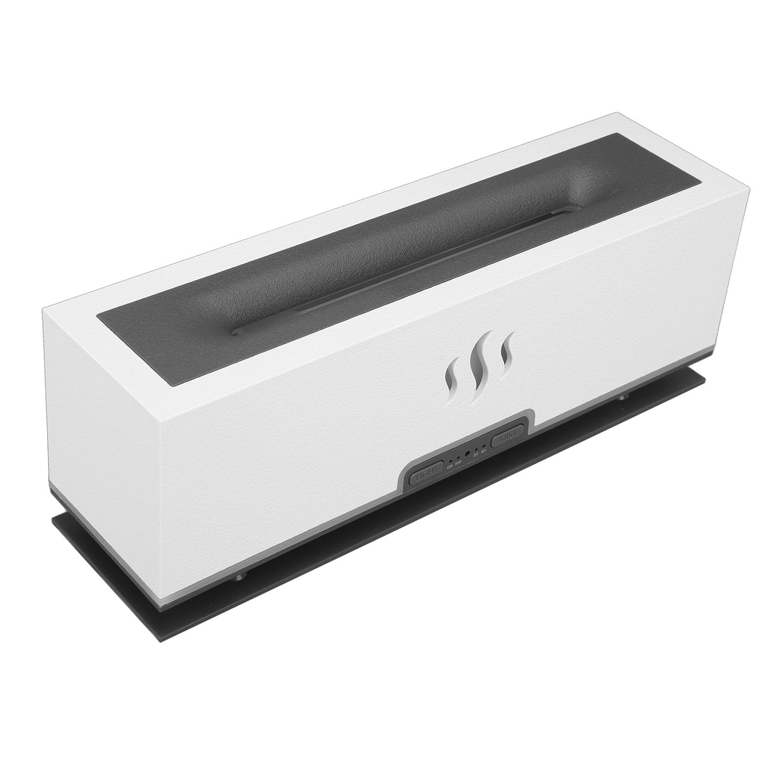 TOPINCN Diffusore di Aromi a con Lampada a LED Intelligente di Simulazione Umidificatore a Nebulizzazione Diffusore di Oli Essenziali da 100 a 240 V umidità Aumentata (Bianco)
