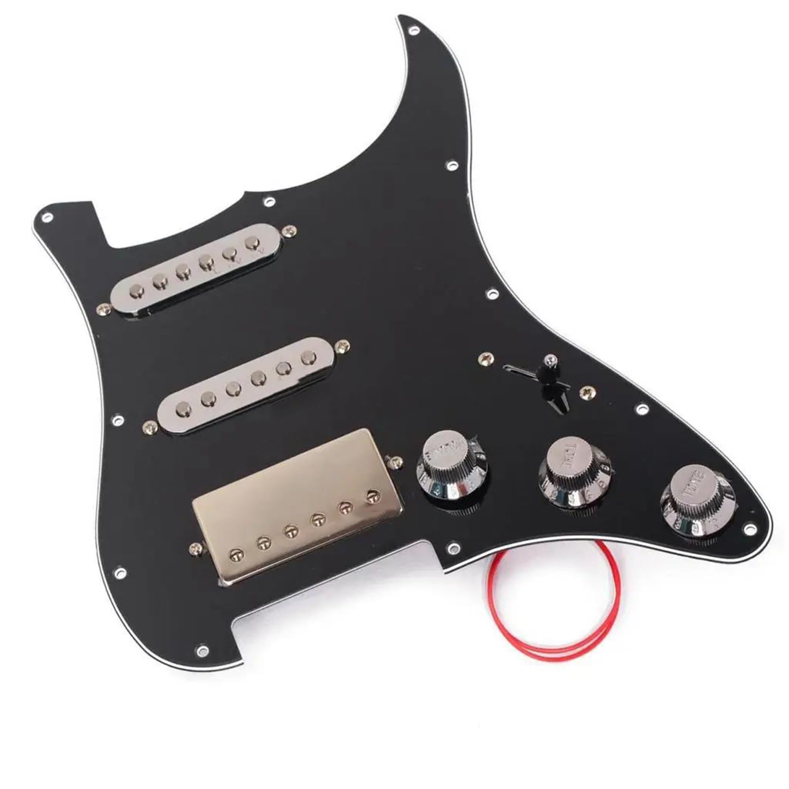 Części Pickguardów Do Gitary Elektrycznej Czarna Maskownica Do Gitary Elektrycznej Z Okablowaniem