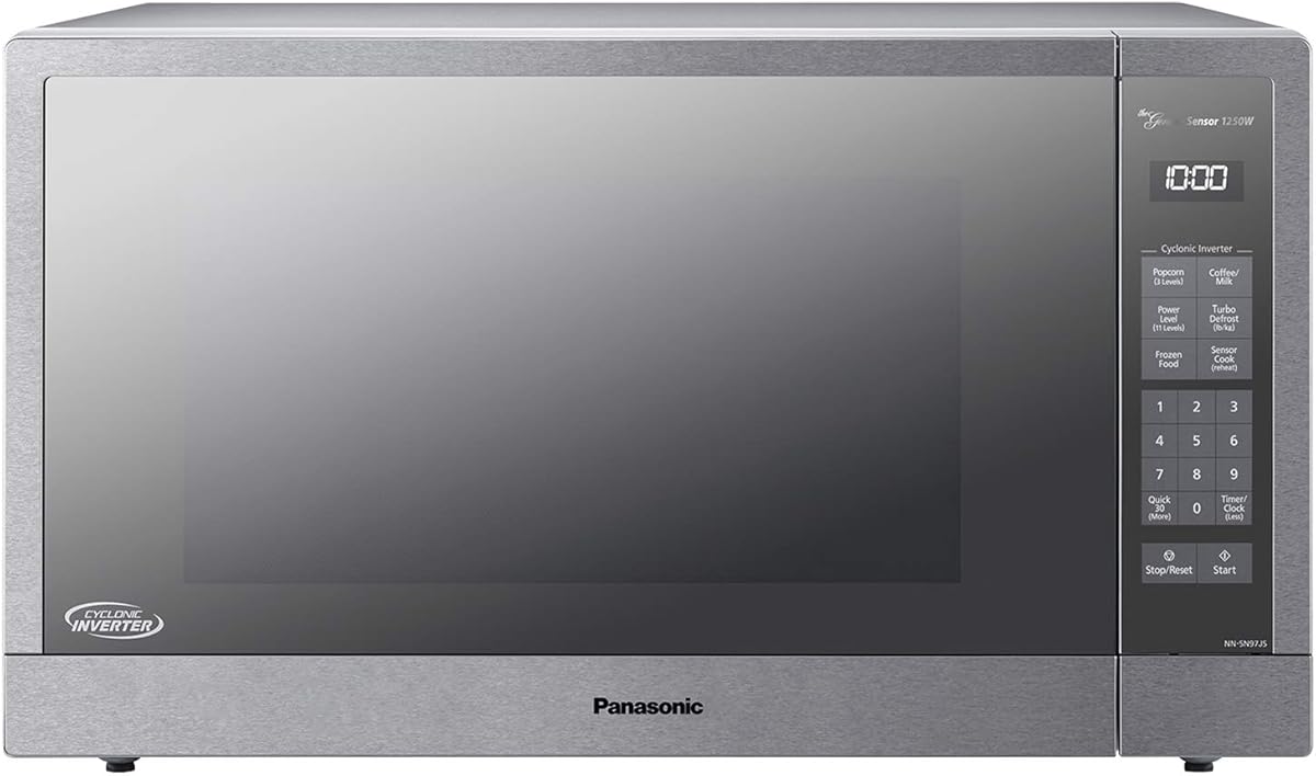 Panasonic Microwave Oven, Stainless Steel Countertop/Built-In Cyclonic Wave with Inverter Technology and Genius Sensor, 2.2 Cu. Ft, 1250W, NN-SN97JS (Silver) : Everything Else