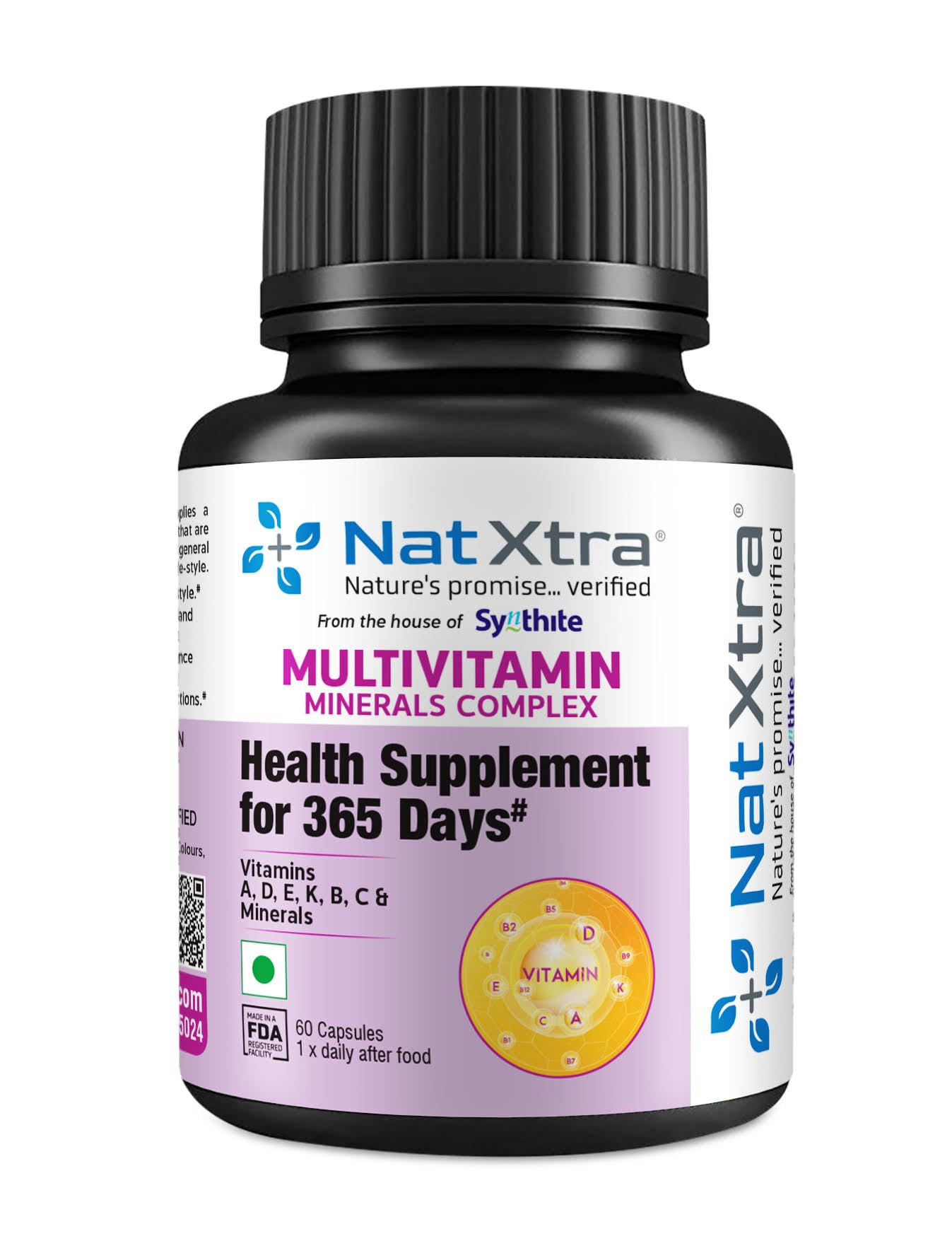 Natxtra Multi Vitamin Mineral Complex | Complete Daily Multivitamin | Boosts Energy, Supports Overall Health, Vegan & Non-GMO | 60 Capsules (B0CZT986M8) Amazon Price History, Amazon Price Tracker