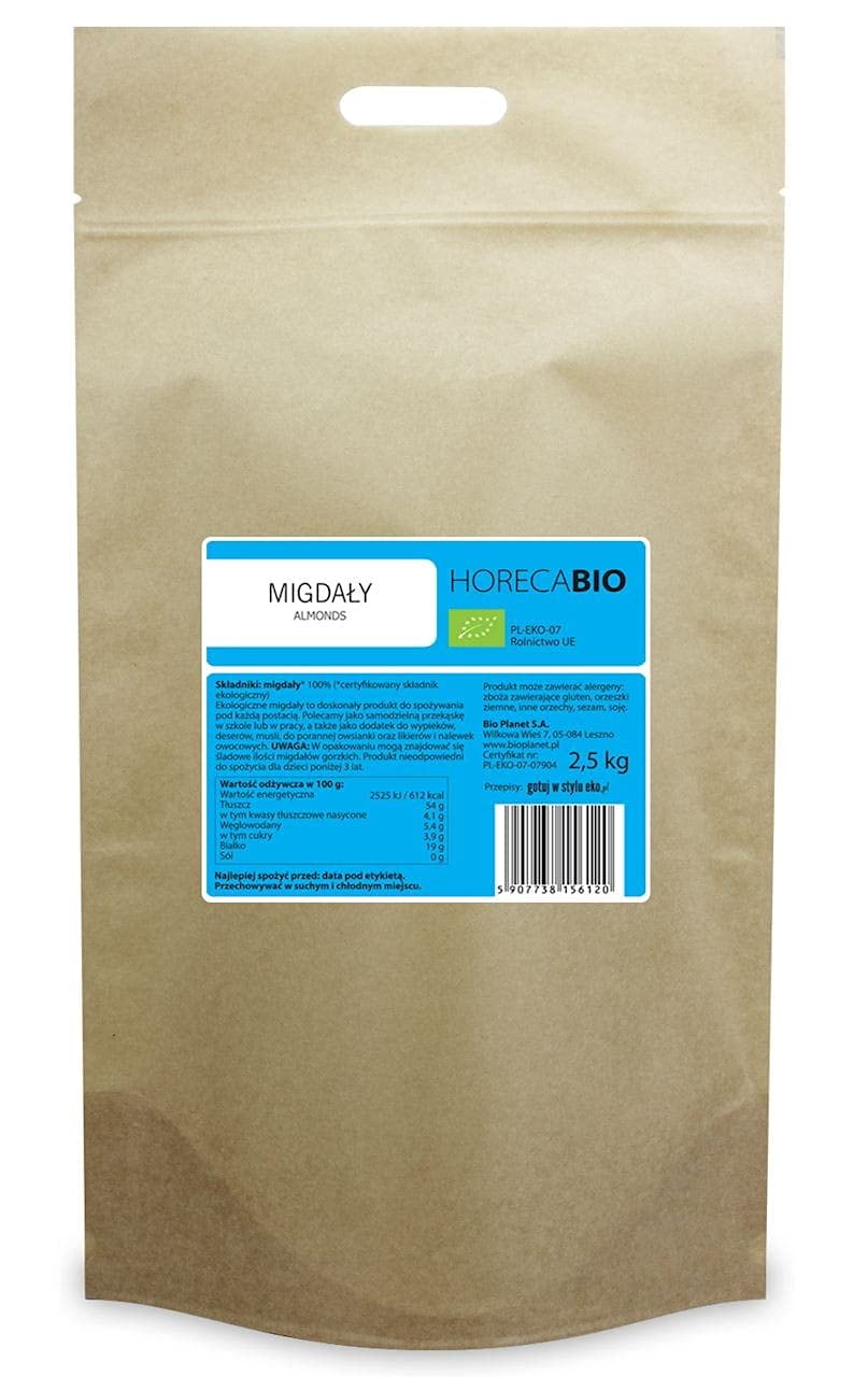 ALMENDRAS BIO 2,5 kg - HORECA