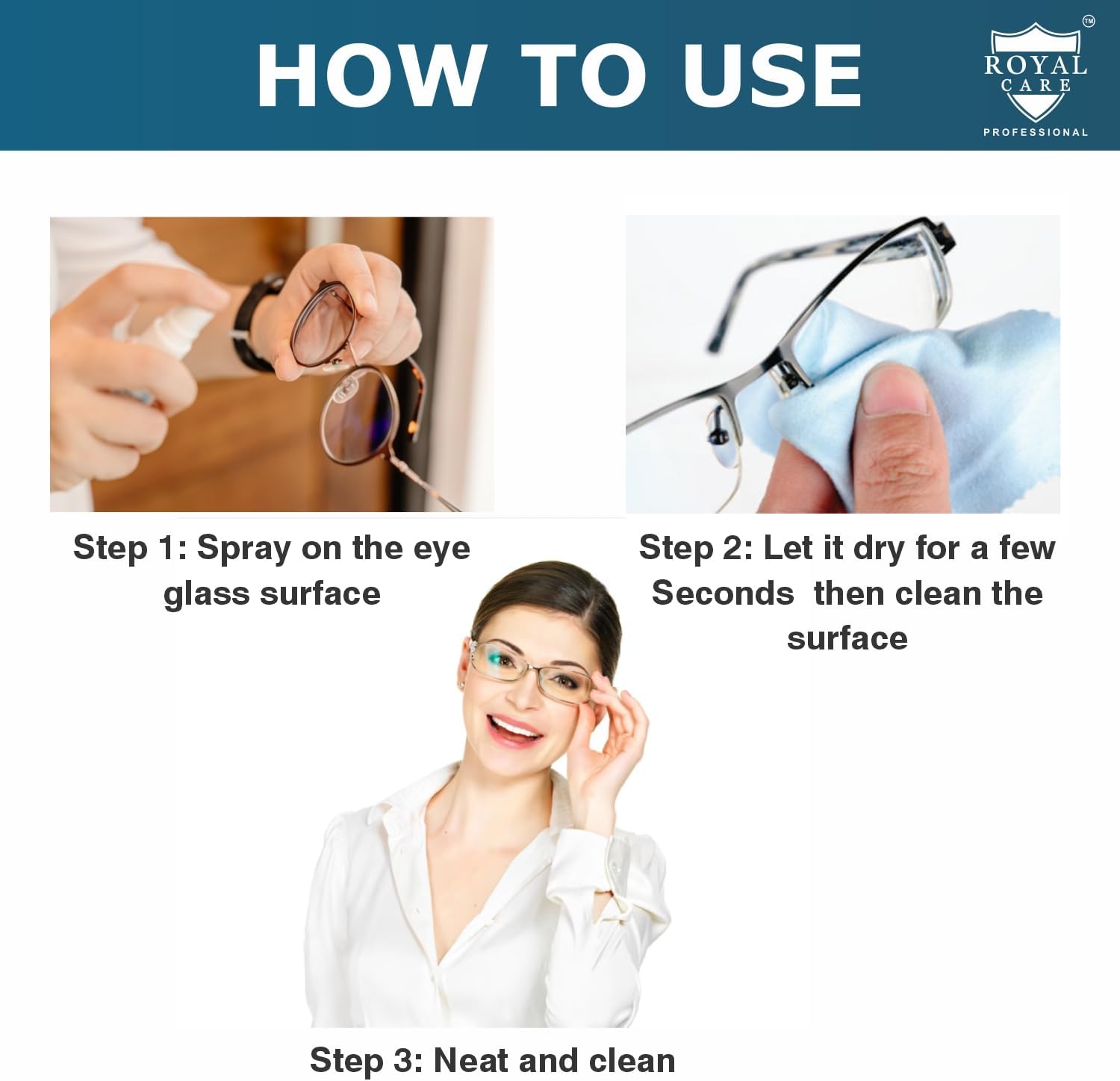 Lens Cleaner Spray Kit – 100ml|500ML Refill Bottles with 1 Microfiber Cloths and 1 Screw Drive – Eyeglasses, Cameras, and Lenses - Safely Cleans Fingerprints, Dust, Oil