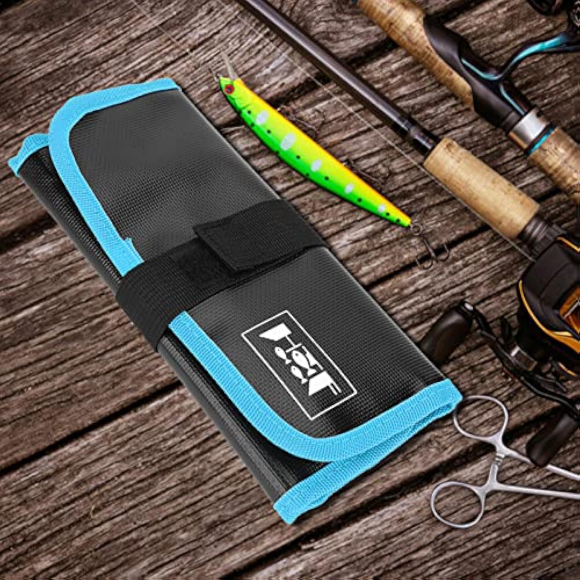 Mini Soft PVC Fishing Storage Bag, Anti-Slip