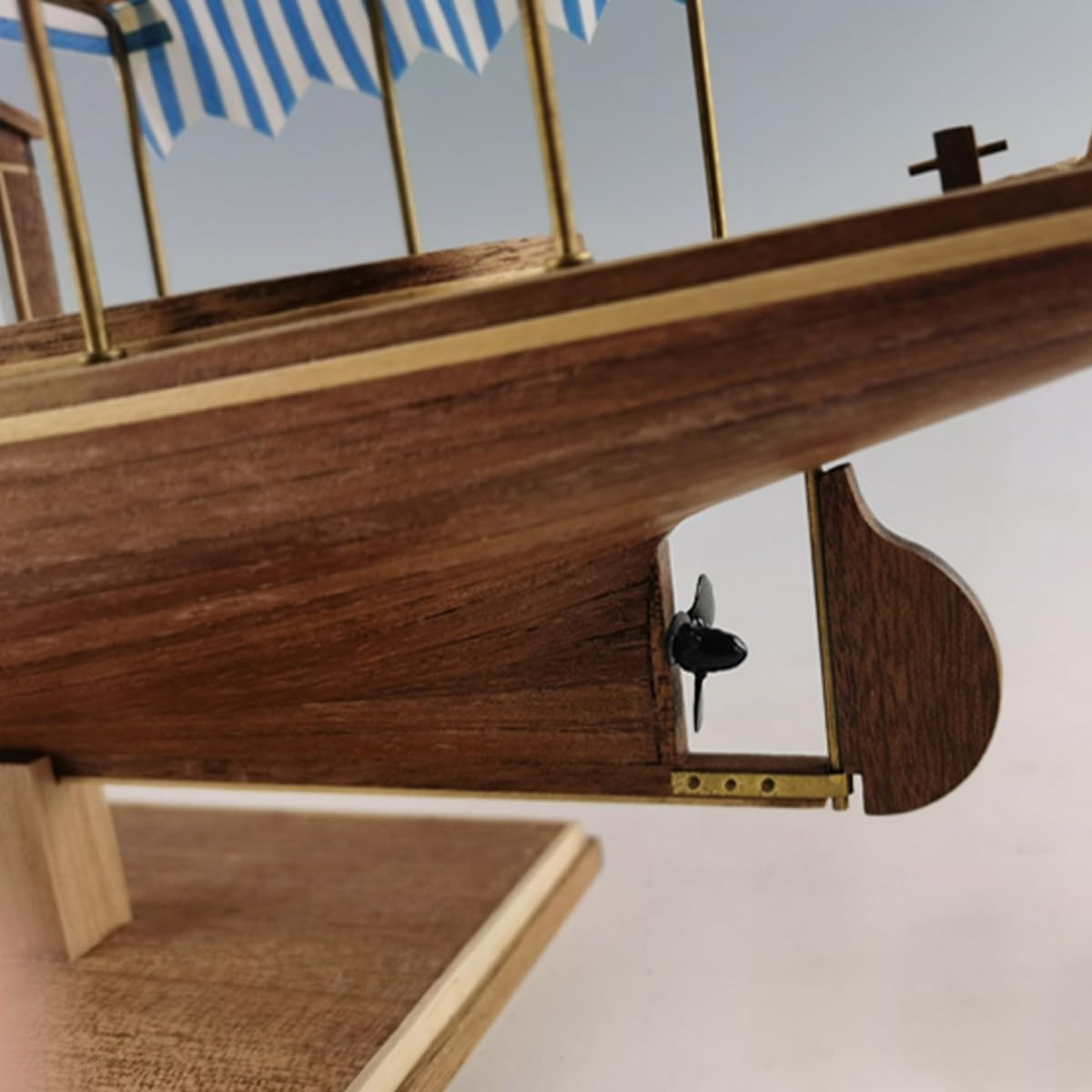 Schiff 3D Holzpuzzle Erwachsene, 1/26 Dampfschiff 3D Holz Modell Bausatz, 3D Holzpuzzle Segelschiff Steampunk Schiff 3D Puzzle Holz, Handwerk Spielzeug Geschenk -KIT