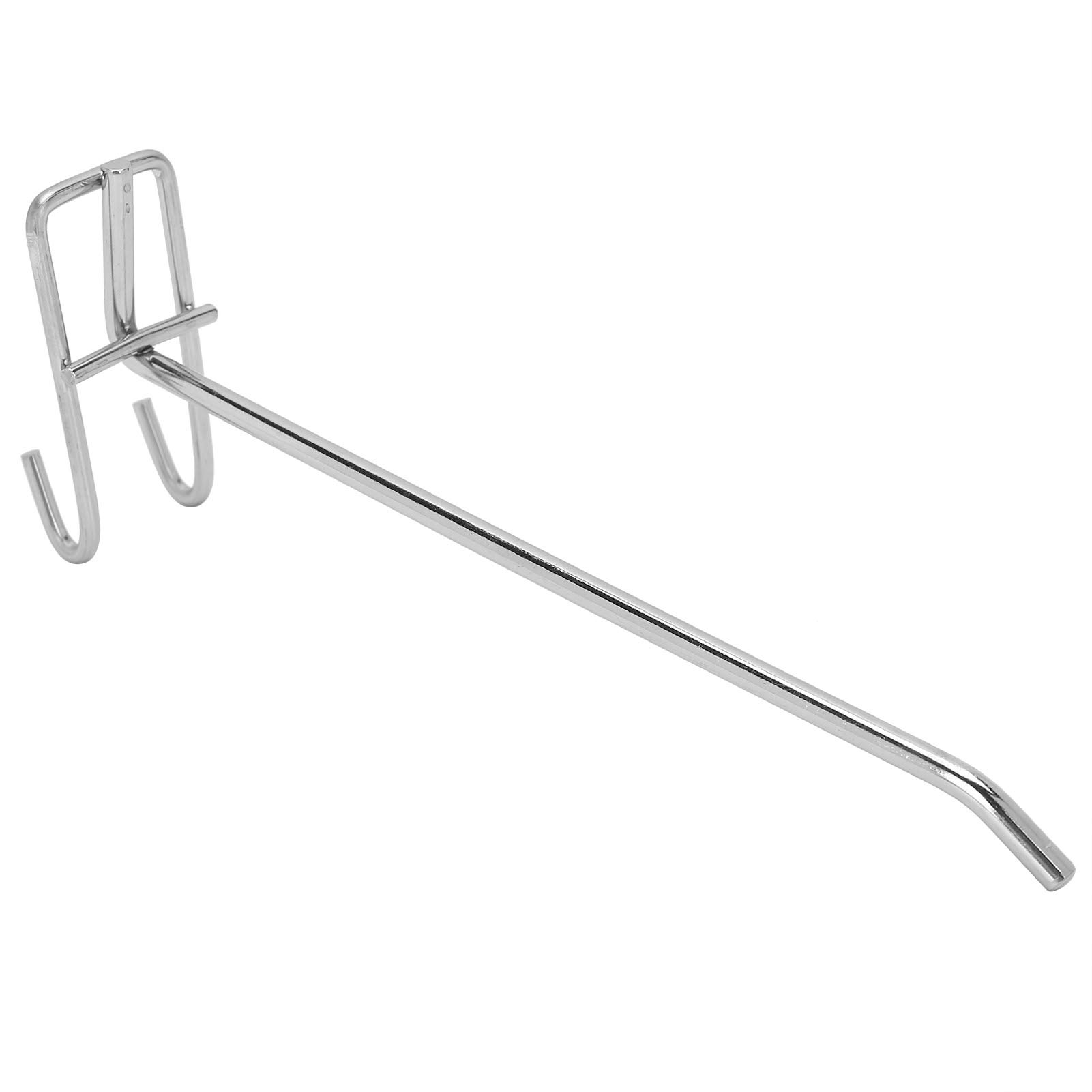 30 Pezzi Ganci per Pannello Forato, Gancio per Griglia per Scaffale in Metallo per Supermercato, Staffa da Parete per Griglia, Gancio per Visualizzazione per Pannello Forato (20cm)