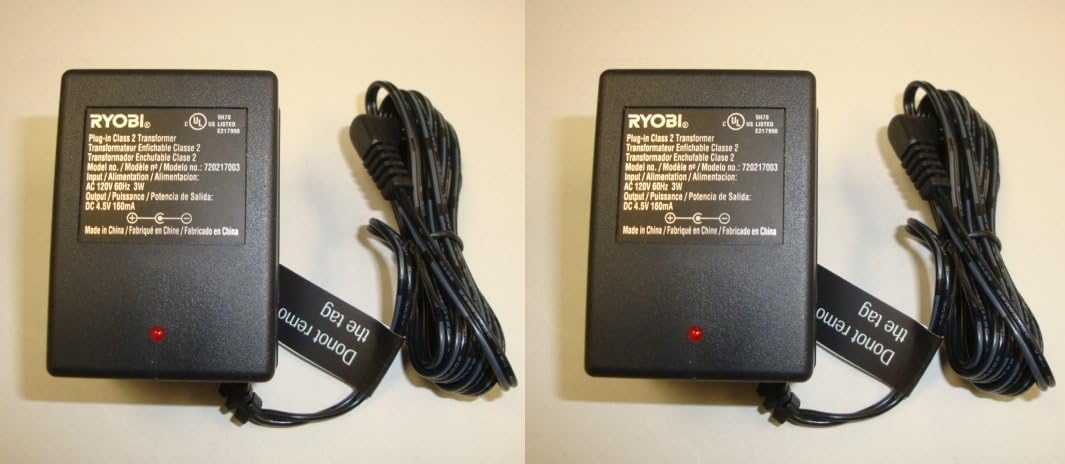 Ryobi HP41L 4V Lithium-ion Screwdriver Replacement Battery Charger (2-PACK) # 720217003-2PK