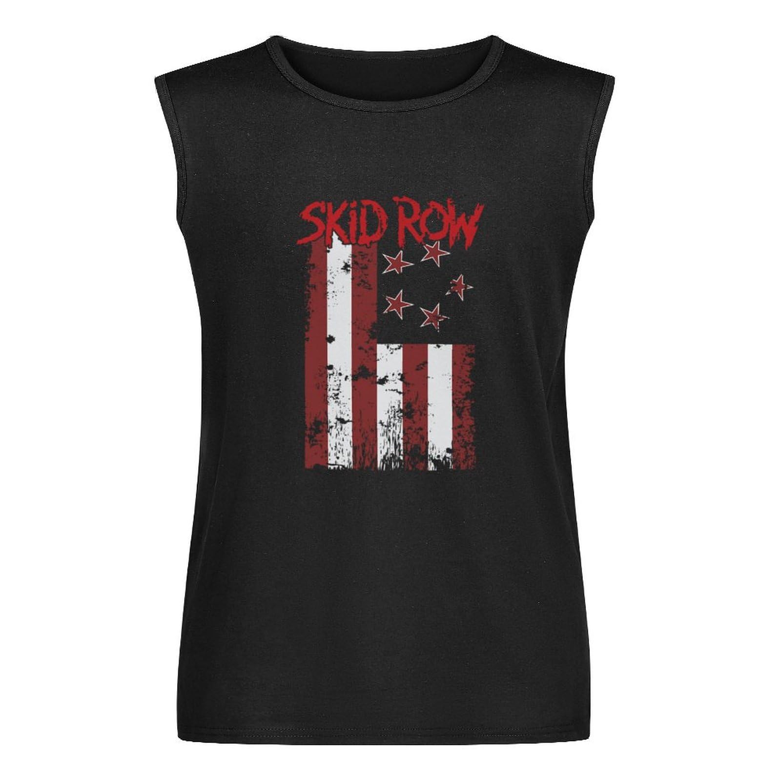 Skid Row Band Adult Men's T-Shirt Sleeveless Vest Tank Top Black M