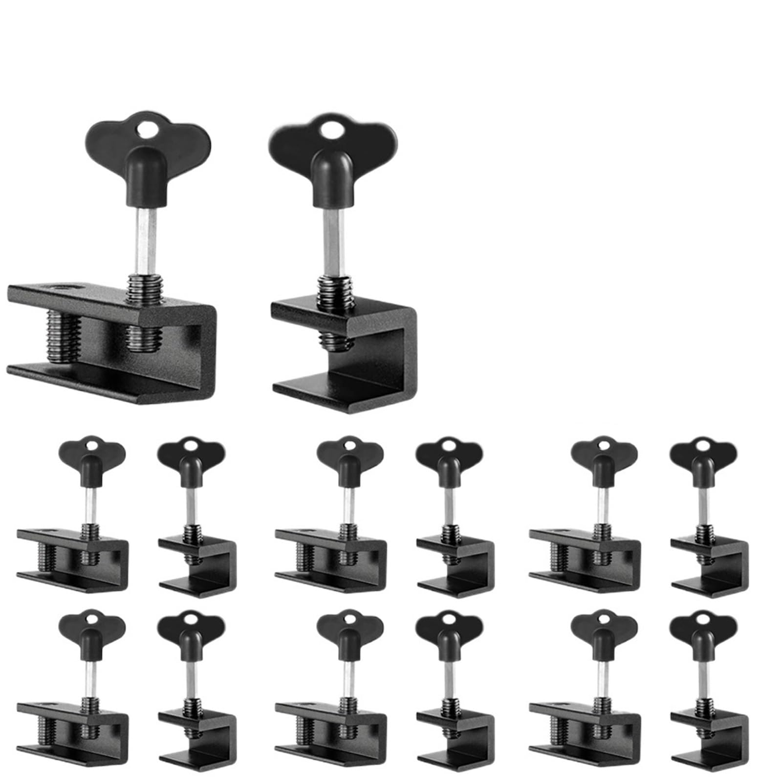 5/8/10Pcs Window Sliding Door Lock Sash Stopper Cabinet Locks Straps Doors Security Anti-theft Safety Für Zuhause(Single hole yellow,5pcs)