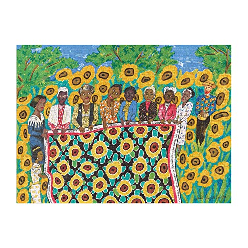 Galison - Faith Ringgold The Sunflower Quilting Bee Puzzle de 1000 Piezas | Historia del Arte, Museo, Mujeres Negras, Colchas, Pintura, Papel Reciclado, Tamaño Terminada 27" x 20" miniatura 2