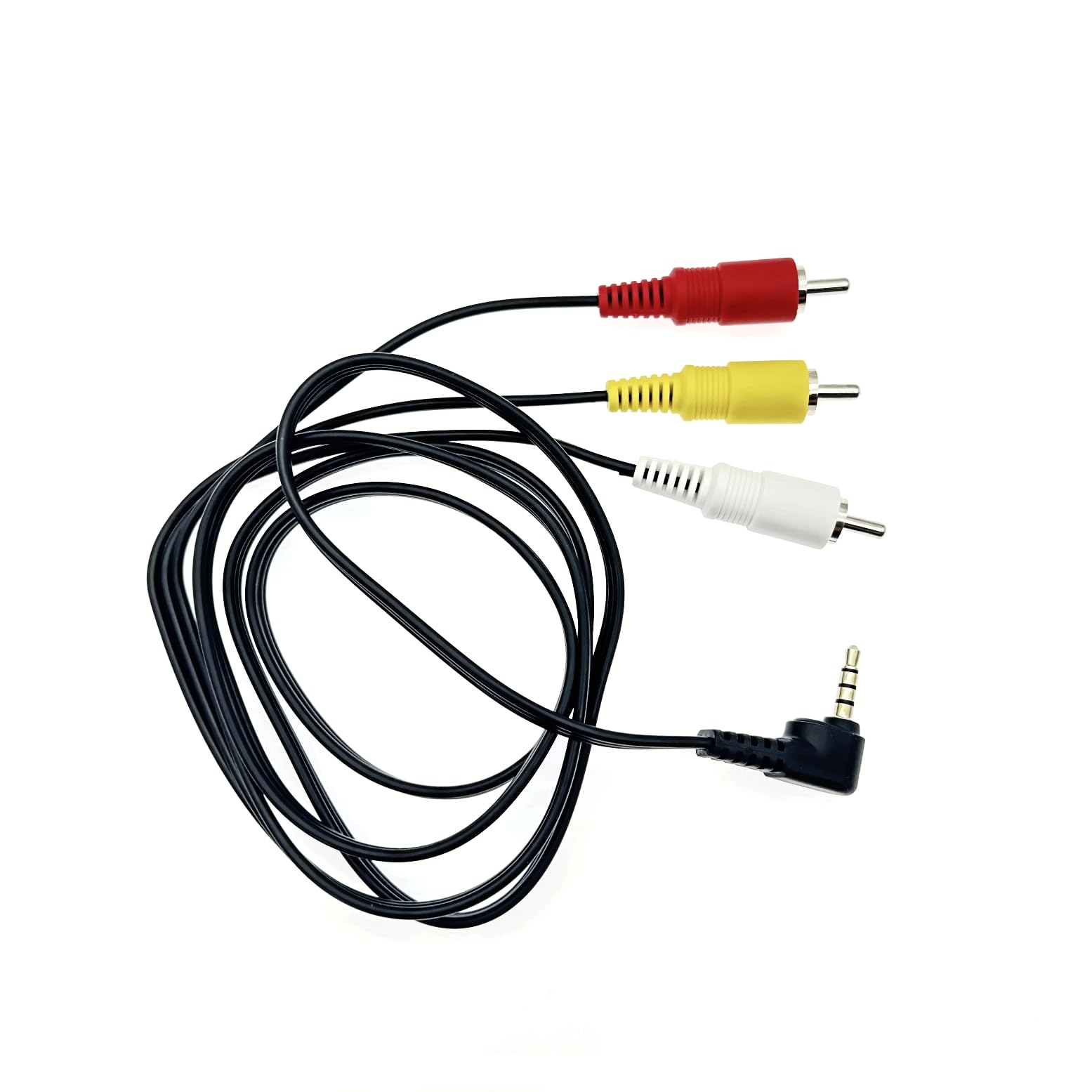 JZK 3.5mm Mâles à 3 RCA mâle câble audio stéréo visuel de remplacement, câble d'entrée vidéo, connecteur vidéo et audio stéréo, câble AV pour caméscopes, téléviseurs, caméras.