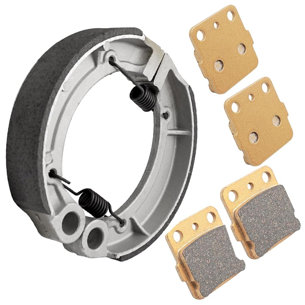 Semimetálicas Pro Pastillas de freno delanteras y Zapatas de Freno traseras para Yama-ha Grizzly 350 Bruin 250 350 Big Bear 250 Big Bear 400 Wolverine 350 Kodiak 400