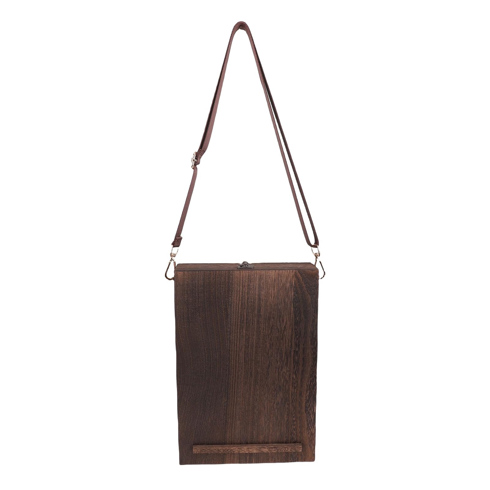 Eujgoov Boîte à Croquis en Bois, Sac à Outils D'artiste avec Chevalet A4, Boîte de Messager Faite à la Main pour les écrivains et les Designers