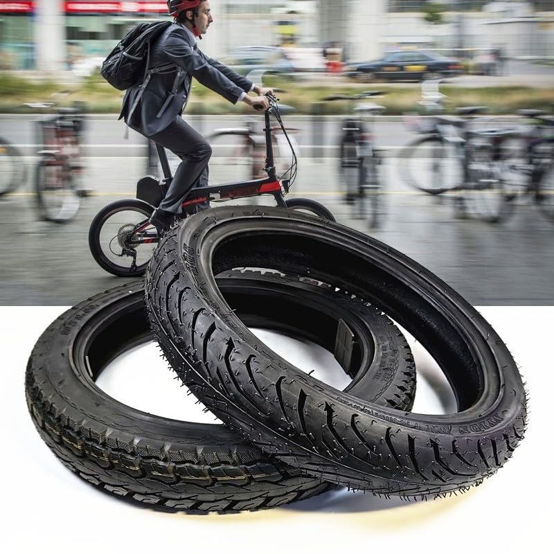 16x2.50 Scooter Tubeless Tires | 16x2.5 64-305 Heavy Duty Tire for Electric Bike | 16 x 2.50 Heavy Duty Tubeless Tires Thickened Tires for ebike(2 Piece)