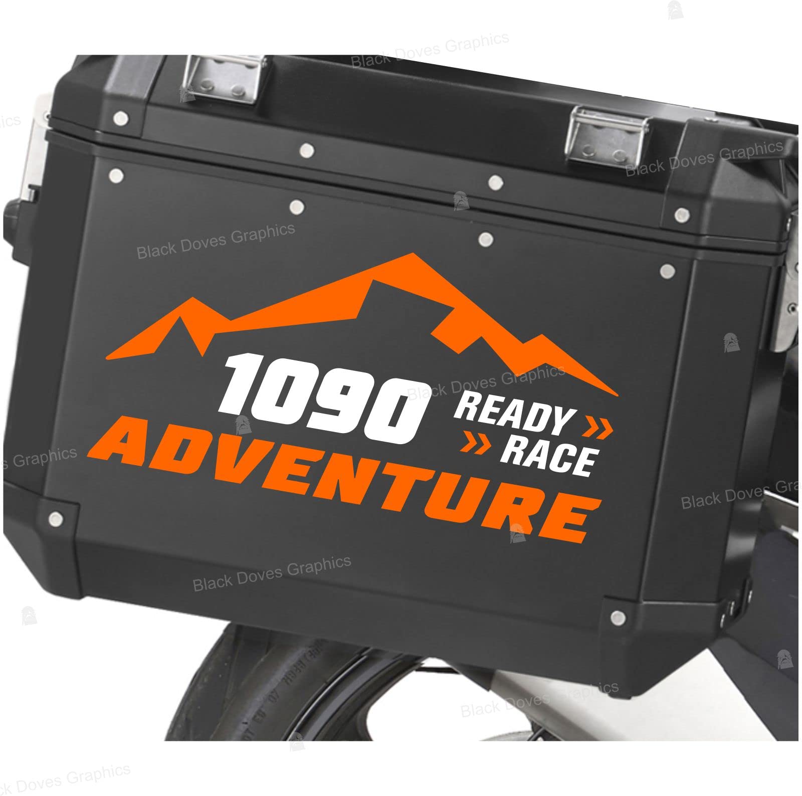 Kit autocollant bicolore haut de gamme pour bagagerie Super Adventure