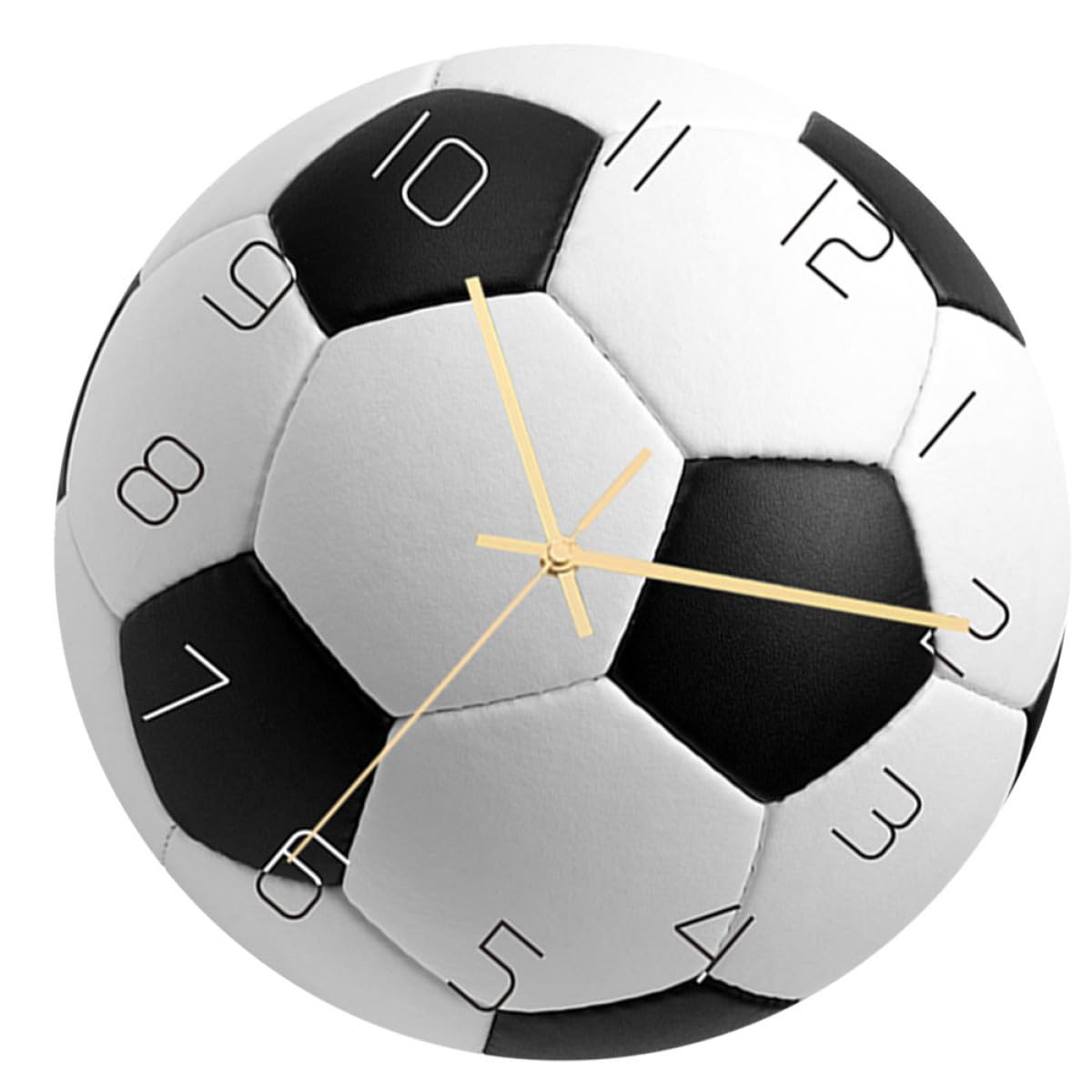 Horloge murale football en acrylique Beavorty à grands chiffres