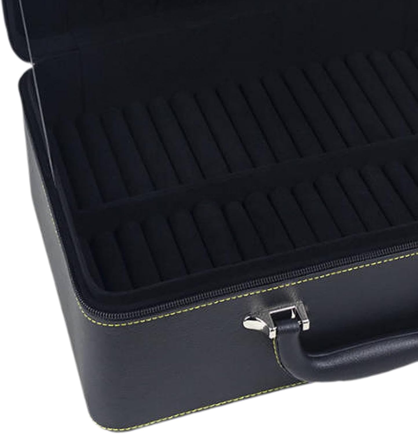 Jewelry Bangle Box Storage Case PU Leather Bracelet Organizer for Vanity Dresser Display Anniversary Birthday Gifts- Black