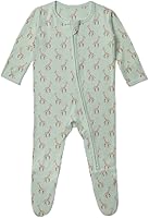 Vista 82 de KicKee Baby & Toddler - Pijama de viscosa ultrasuave de bambú con patas abatibles y puños