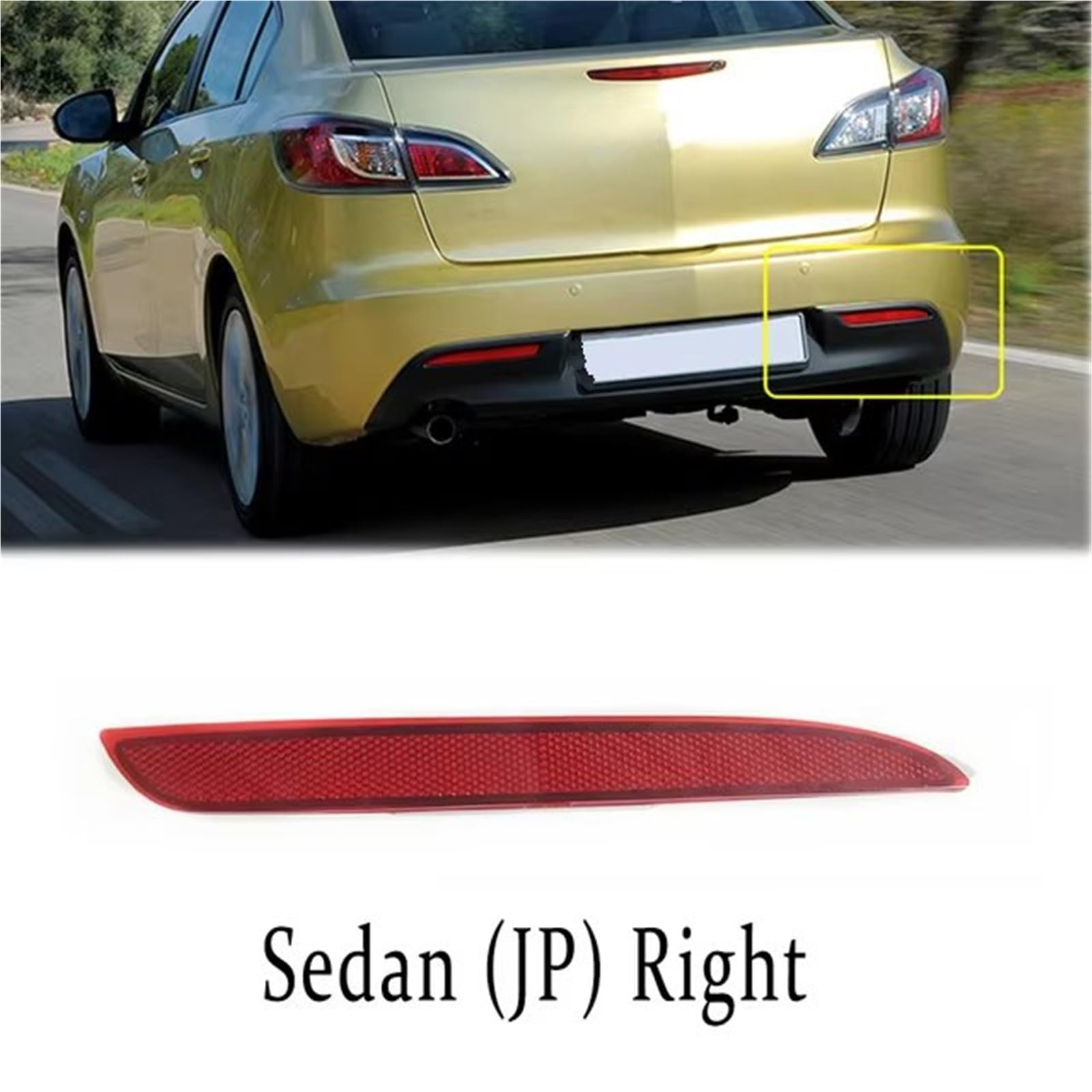 Montaje de luces traseras Compatible Con Mazda 3 Para Axela M3 BL 2008-2015 Hatchback Sedán Reflector Parachoques Trasero Luz Freno Trasera Faro Antiniebla BFF4-51-5L0A BFF4-51-5M0A