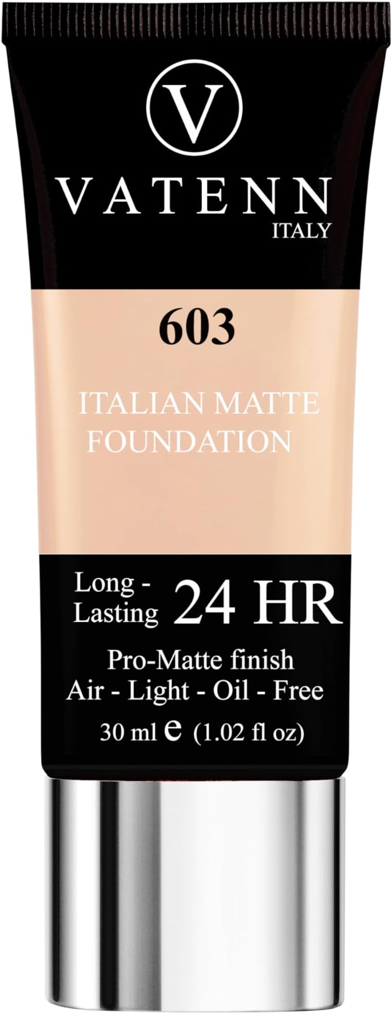 Italy Italian Matte Foundation Matte & Poreless, Full Coverage and Blendable, Normal to Oily Skin (603, 30 ml)