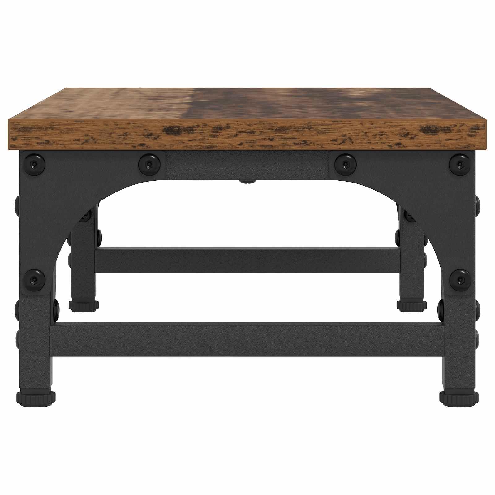 Supporto per monitor in legno anticato, 37 x 23 x 14 cm, regolabile in altezza, ergonomico, per laptop, PC, notebook, salvaspazio, cassetto, gestione dei cavi, ideale per home office e gaming