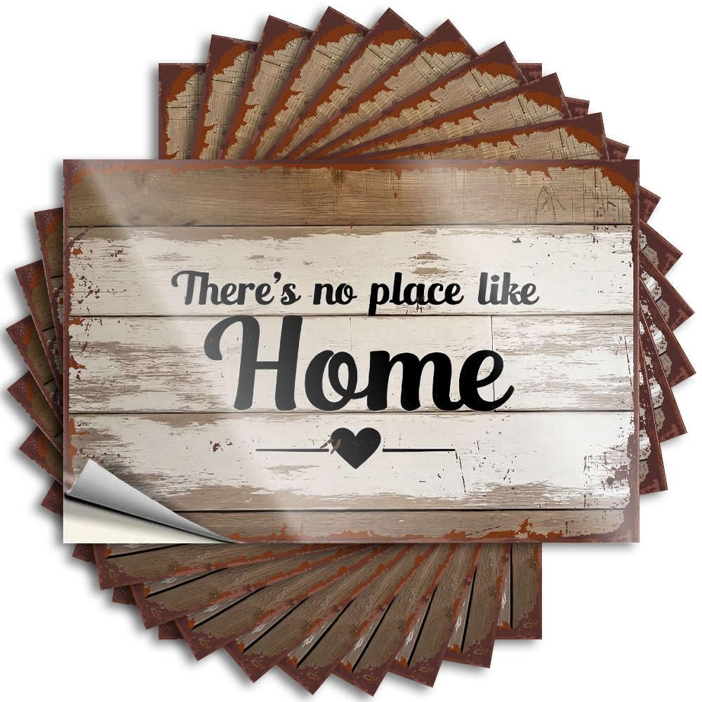 Van Funny Sticker Durable Tumbler | There's No Place Like Home. Motivational Self Adhesive Sticker for Billiard DIY(12X18CM)