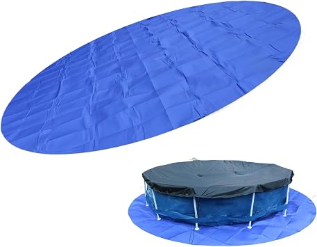 Splash Shield Base - Round Mat, Outdoor Floor Protection | Ground Protection Road, Heavy Duty Cover, Commercial Gym For Pool On Board