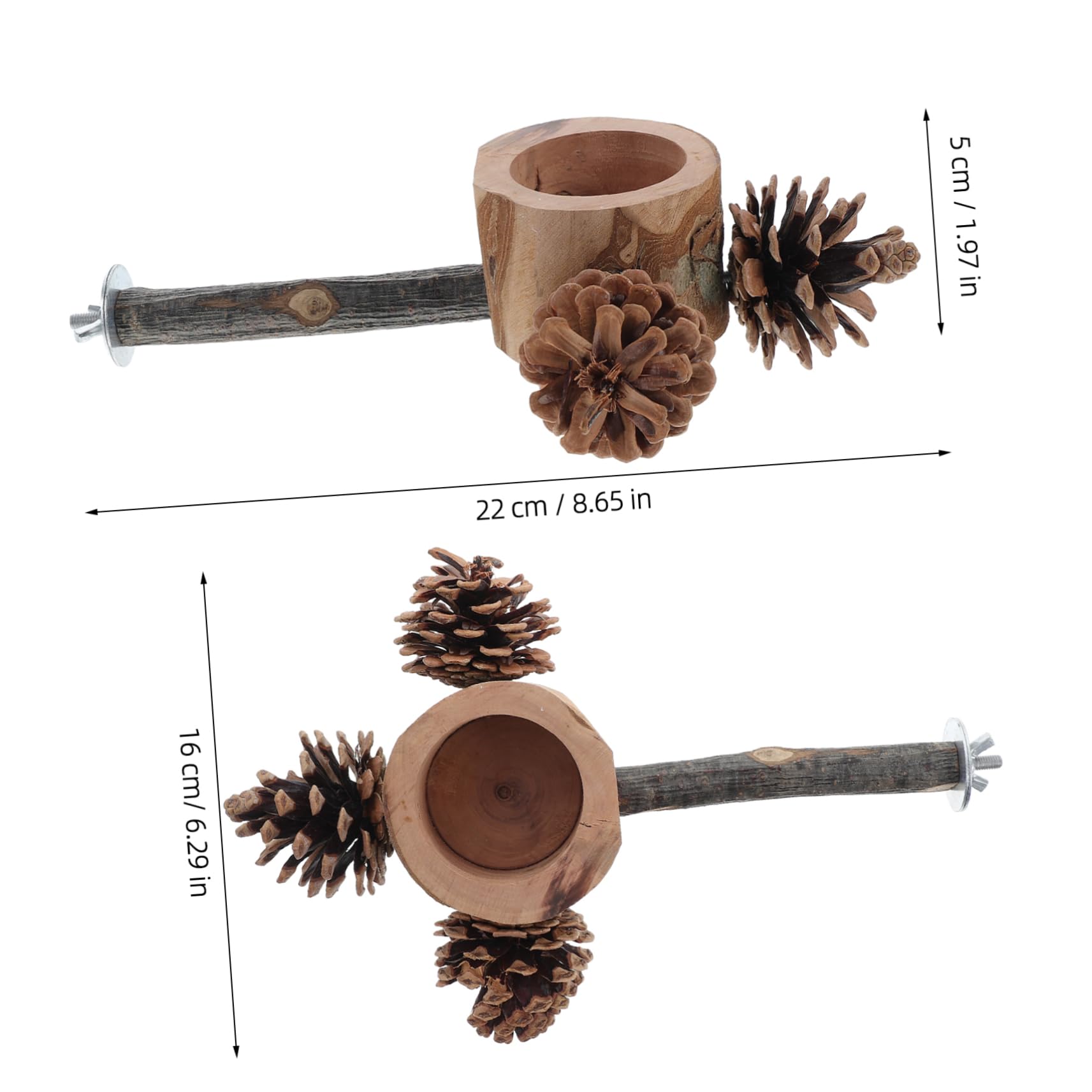 HOLIDYOYO Bird Training Stand Parrot Playground Perch Gym Portable Feeding Station for Parakeets