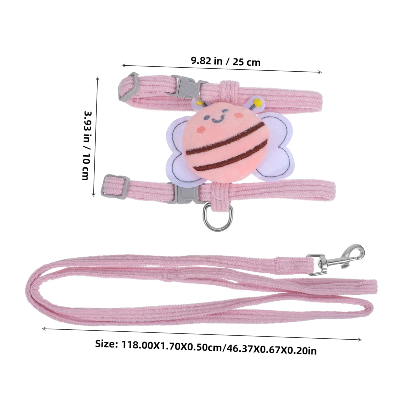 Abaodam Dog Walking Vest Portable Puppy Harness Adjustable Cat Leash Wear-Resistant Harness for Dogs