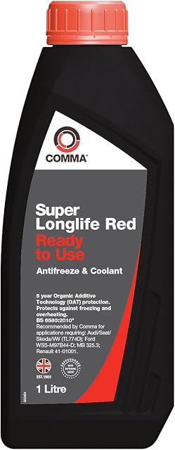 Comma SLC1L Super Longlife Antifreeze and Coolant, 1 Liter