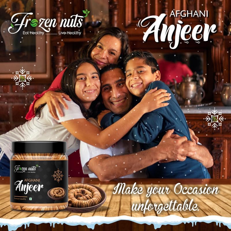 Image of FROZEN NUTS Premium Afghani Dried Figs (Anjeer) | Natural & Soft Anjir Dry Fruit | Rich in Iron, Fiber, Calcium & Vitamins | Healthy Snack for Digestion, Immunity & Energy | 100gm